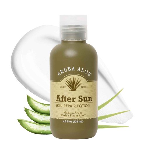 Aruba Aloe After-Sun Skin Repair Lotion - Hydrating and Soothing - Enriched with Aloe Vera - 4.2 oz Bottle