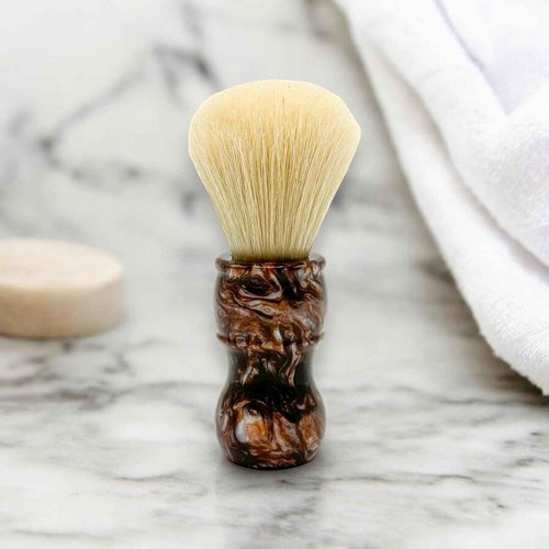 Parker Safety Razor, THE BIG BROWN BOAR, Deluxe Iridescent Tortoise Handle 100% Boar Bristle Shaving Brush, Large 24 MM Brush knot for a Better Lather!