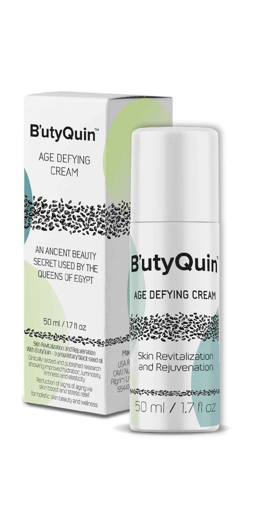 B’utyQuin Anti Aging Premium Face Cream | Face Moisturizer For Aging Skin Powered By Full Spectrum, Cold Pressed Black Seed Oil, Jojoba Oil & Shea Butter | Anti Aging Moisturizer For Face, 1.7 fl oz