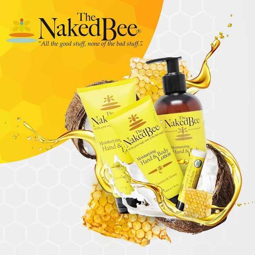 The Naked Bee Nourishing Body Lotion for All Skin Types (6.7 Fl oz) Moisture Replenishing Lotion for Dry Skin with Citron & Honey (Pack of 2)