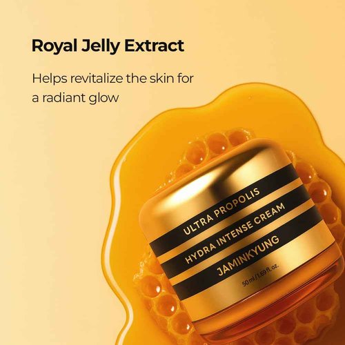 Jaminkyung Triple Propolis & Snail Mucin Cream -Korean Face Moisturizer for a Luminous Glow & Deep Hydration, with 8-Hyaluronic Acids & Panthenol Dry, Dull Skin 1.69 fl oz (50ml)