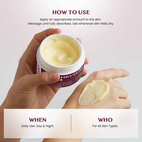 Vigority Helichrysum Balm Soothes & Repairs: Restorative Cream with Arnica & Calendula for Thin, Fragile, Bruised & Aging Skin – Moisturizes & Revitalizes Face & Body – Whipped Texture – 3.4 oz