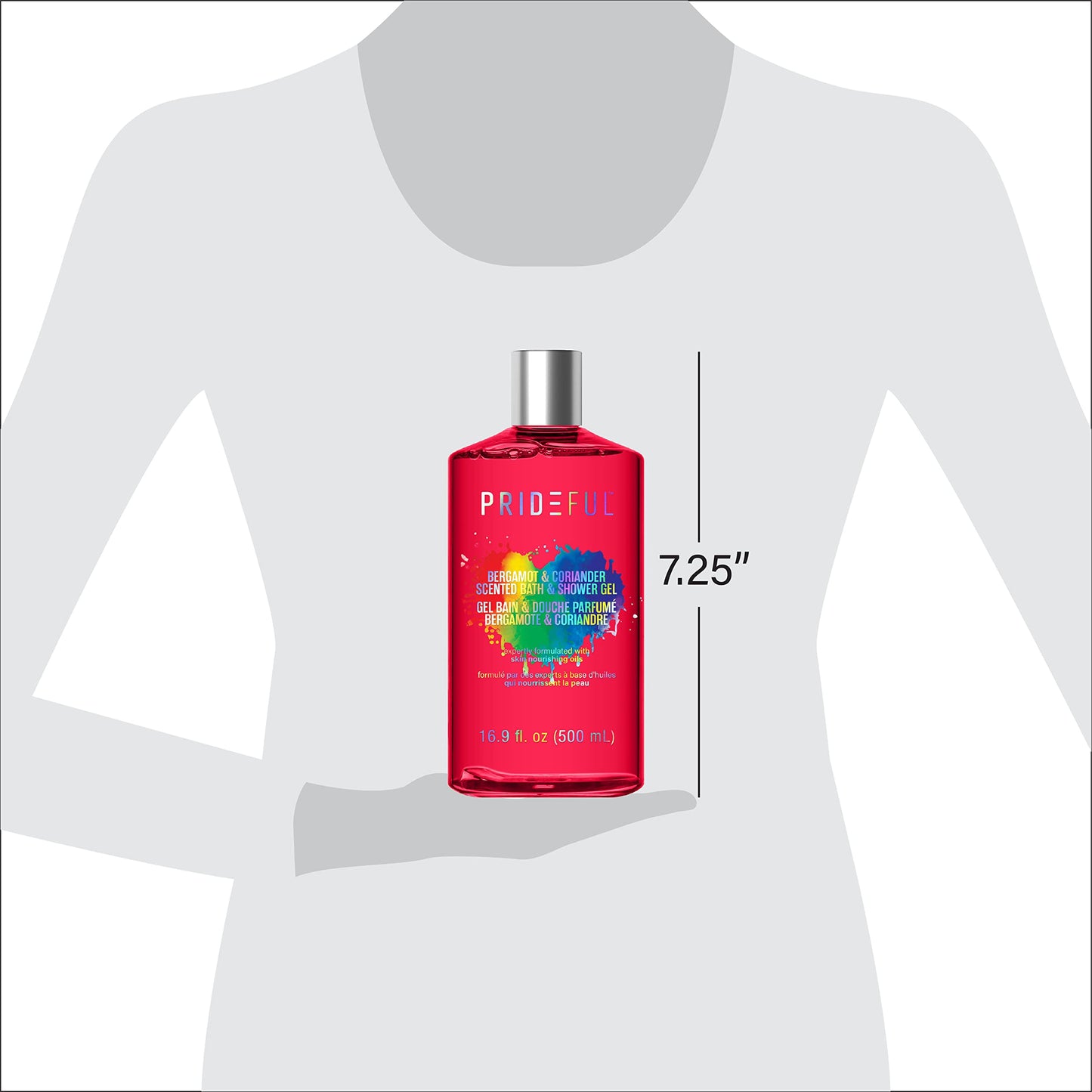 Prideful Scented Bath & Shower Gel 16.9 oz (Bergamot & Coriander)