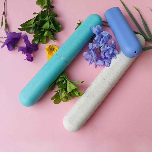 ZYYC 4 Pack Travel Toothbrush Case, Holder Toothbrush Travel Containers for Trip Home Camping Dust-Proof and Sanitary, Travel Toothbrush Holder