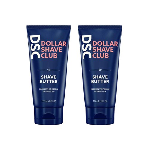 Dollar Shave Club Shave Cream 2-Pack and Shave Butter 2-Pack for Sensitive Skin, Designed for Smooth Glide to Help Fight Razor Bumps
