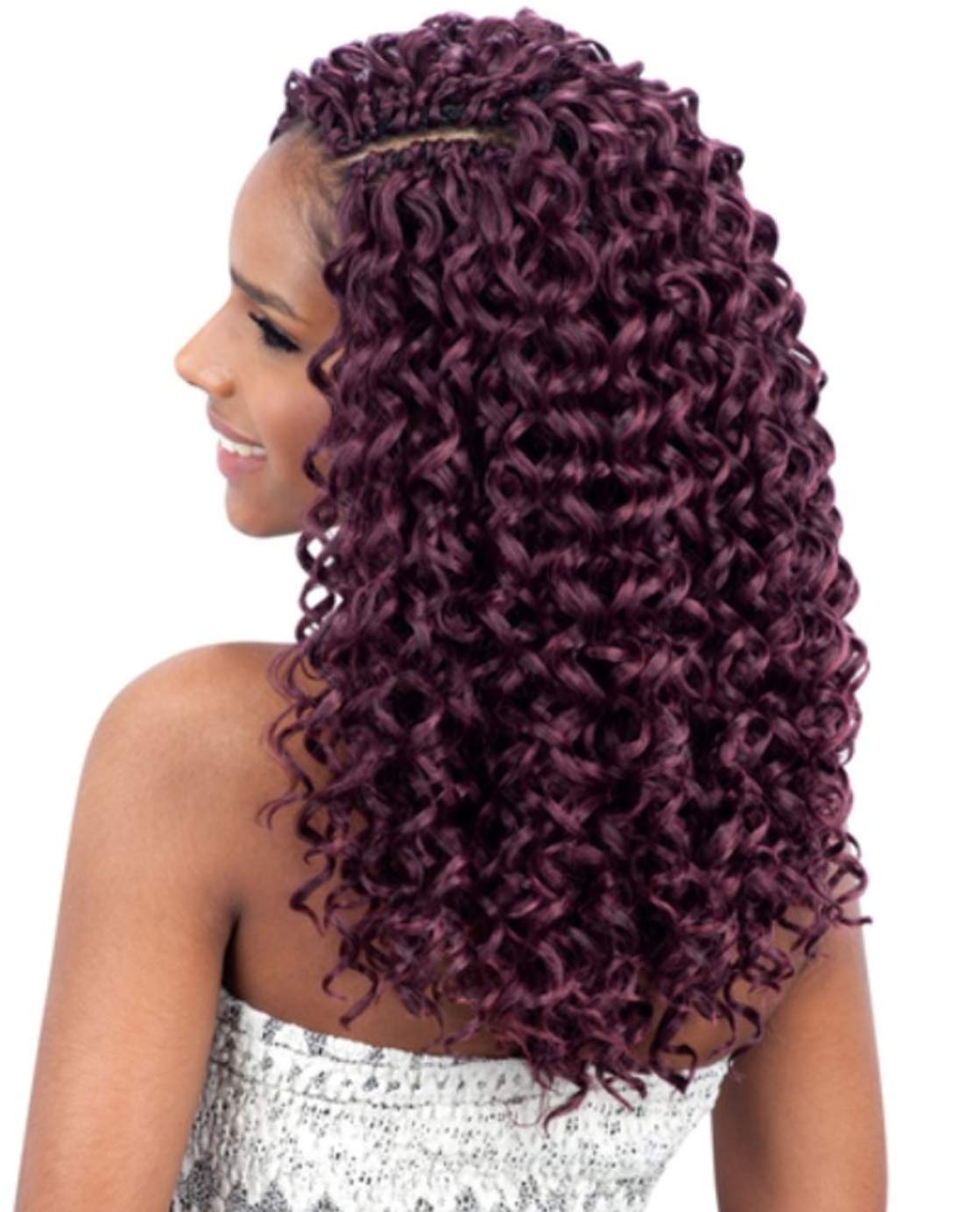 FreeTress Synthetic Hair Crochet Braids GoGo Curl 12" (4-Pack, 1B)