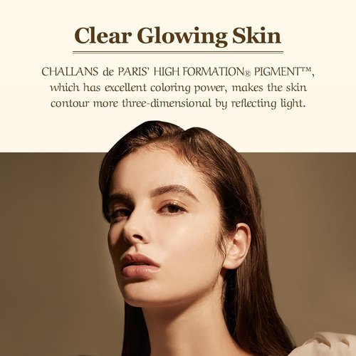 [CHALLANS de PARIS] CUSHION de LUMINÁRE EX – 23 Medium Beige | Radiant Glow Cushion Foundation, Full Coverage, Long-Lasting Wear, Premium Formula, Smooth & Luminous Finish, 0.53 oz