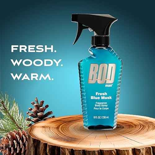 Bod Man Parfums de Coeur Fresh Blue Musk Body Spray 8 oz