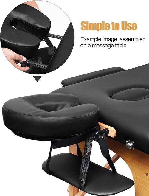 Kalolary Massage Face Cradle for Bed, Adjustable Bed Massage Head Holder, Massage Head Rest at Home, Face Cradle Replacement for Beauty Spa Therapy Tattoo