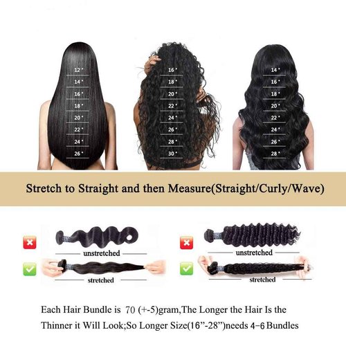 Straight Bundles Human Hair 14 14 14 Inch 100% Unprocessed Brazilian Virgin Weave Bundles Human Hair for Black Women Remy Straight Hair Extensions Natural Black Color Weft