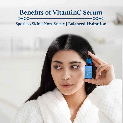 Blue Nectar Shubhr Steam Rose Toner Water & Face Mist (3.4 fl Oz) and Vitamin C Face Serum with Natural Hyaluronic Acid Serum (1 Fl Oz)