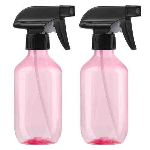 D Dymoece Empty Spray Bottles,10 oz Refillable Water Spray Bottle Adjustable Nozzle Mist/Stream Squirt Bottle for Hair Styling Watering Plants Cleaning Products