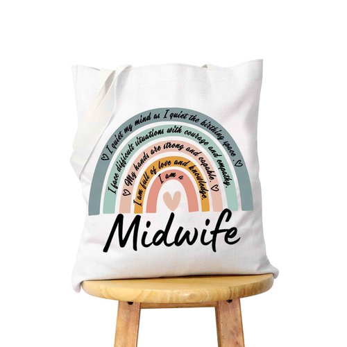 WCGXKO Trainee Midwife Gift Future Midwife Thank You Zipper Pouch Cosmetic Bag (Midwife Tote)
