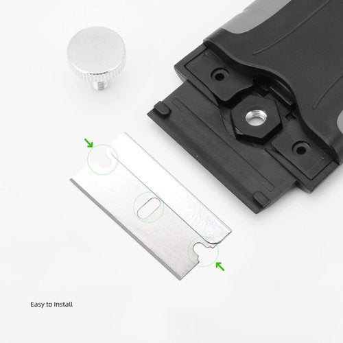 FOSHIO 600PCS Stainless Steel Single Edge Razor Blades, Individually Wrapped Blades for Razor Blade Scraper, Removing Labels, Stickers, Decals, Gasket, Cleaning Glass Stove Top, Window