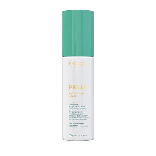 Prohall Cosmetic Pro R Liquid Keratin Hair Treatment for Dry Damaged Hair- Replenish Lost Hair Nutrients & Reconstruct the Fiber while Promoting Strength & Shine - Quick 5 min Application - 6.76FlOz