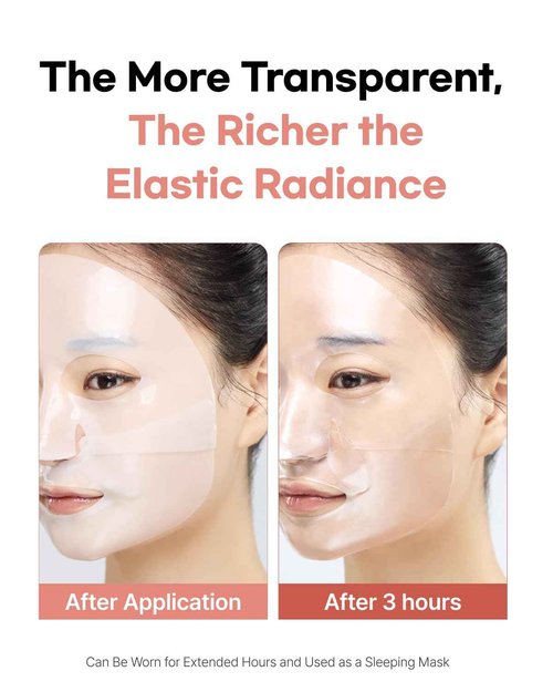 ClearDea Mucin Collagen EGF Mask (Plant Mucin & 7 Collagen Complex) Hydrogel Sheet for Overnight Moisturizing Skincare, 5 Pack – Bestselling Korean Face Mask, Glass Skin Glow Up Essentials