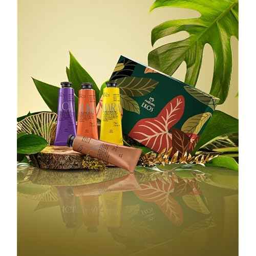 natura - Deluxe Hand Cream Quartet Holiday Set ? Vegan Brazilian Hand Cream Gift Collection ? Brazil Nut, Passion Fruit, A?a? & Cumaru ? Nourishing Moisturizer for Dry Hands ? Full Size 2.6 oz