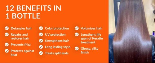 Kashmir Keratin The best leave in Conditioner THE ONE Leave In Conditioner 12 in 1 Hair Treatment, for Damaged Hair Repair | Sulfate-Free Spray Conditioner | For all types of Hair 16 Fl.Oz.