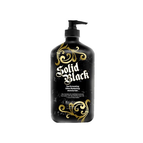 Millennium Tanning Products SOLID BLACK TAN EXTENDER Moisturizer with Argan Oils 18.25 oz