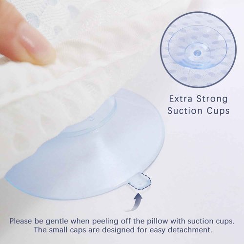 Anevna Bath Pillow Bathtub Pillow，Bath Pillows for Tub Neck and Back Support, Bath Tub Pillow Headrest with Soft 4D Mesh Fabric