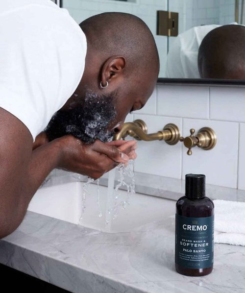 Cremo Palo Santo Beard Wash & Softener and Beard Oil Bundle - Moisturizes and Reduces Itch for 6 Fl Oz Wash & Softener and 1 Fl Oz Oil