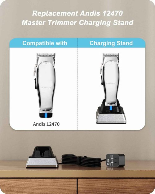 FGIEU Charging Stand Compatible with Andis 12470/12660 Professional Master Cordless Lithium Ion Hair Clipper, Replacement for Andid Master Cordless Clipper Charger Stand.
