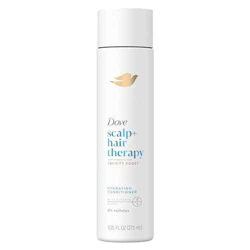 Dove Density Boost Hydrating Conditioner Scalp Therapy for Dry Hair, with Vitamin B3, Zinc and 0% Sulfates, 9.25 oz