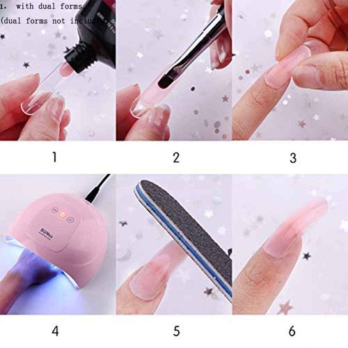Makartt Nail Decorations Kit with Nail Extension Gel Clear Builder Gel Bundle