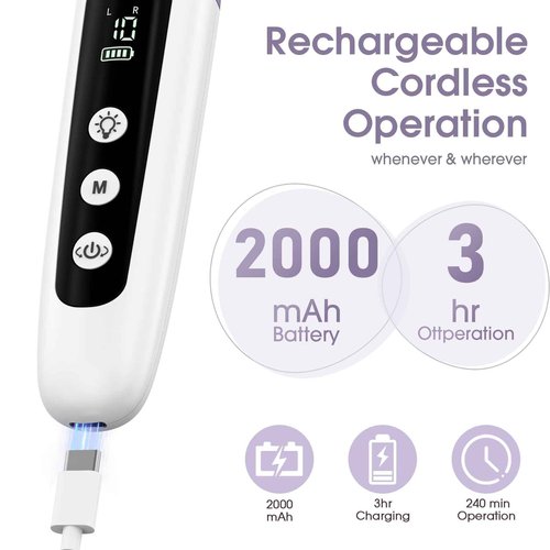 Professional Manicure Pedicure Kit with Case, Cordless Electric Nail File Set with Memory Mode&10 Speed, Portable Nail Drill Pedicure Tools for feet, Hand Foot Care Tool for Thick Nail Toenail Cuticle