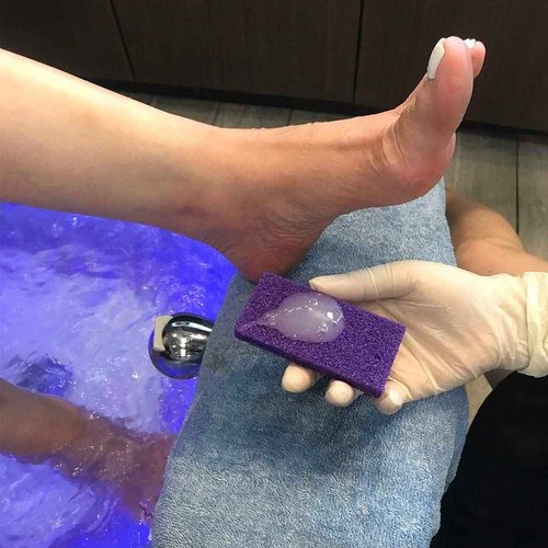 NOVAL Pedicure Supplies 200 PCS (100 Pairs) Per Pack Toe Separator and 40 PCS Disposable Pedicure Pumice Stone Callus Removal for Nail Salon