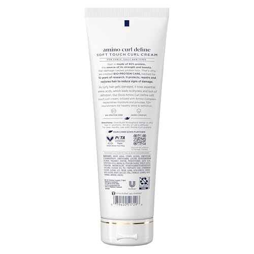 Dove Curl Cream Amino Curl for Curly, Coily Hair with Bio-Protein Care Technology + Amino Complex 8 Fl Oz