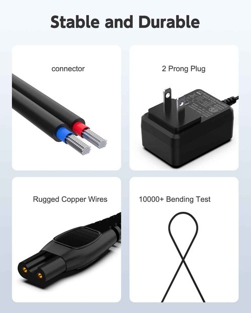 15V Charger Cord Fit for Philips Norelco HQ8505 9000 7000 5000 3000 Series mg5750 mg7790 Electric Shaver Razor Adapter Power Supply Cord