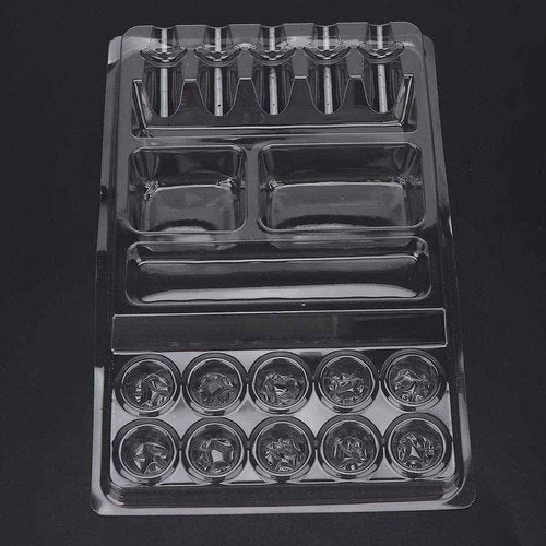One Tattoo World Premium Quality Disposable Plastic Ink Hold Tray 25pcs Set to Hold Different Inks Together for Your Paint or Tattoo Project, OTW-INKHT25