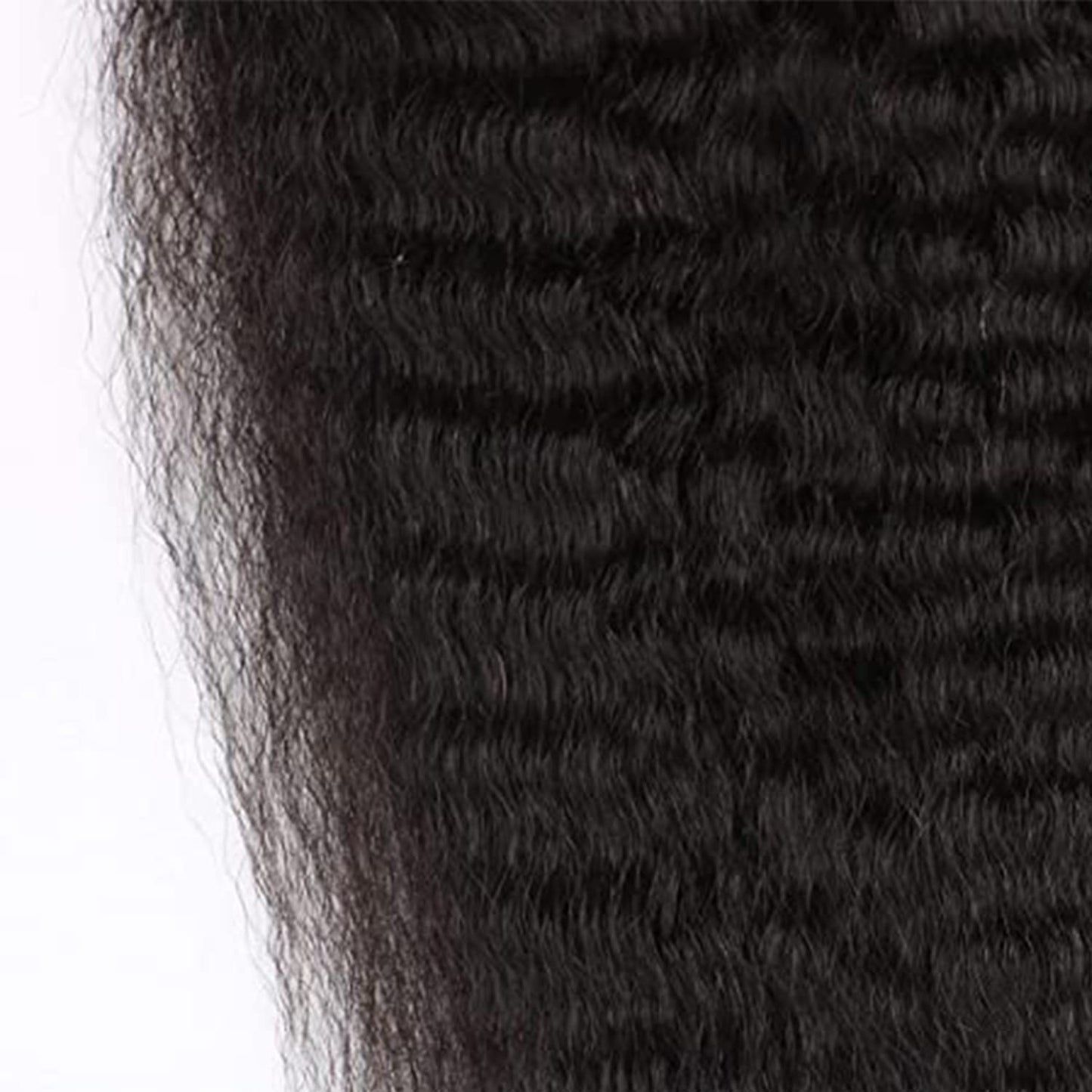 Selina Lace Closure Kinky Straight 4x4 Lace Closure Hd Lace Closure Kinky Straight Human Hair Free Part Lace Closure Hair Natural Color Black(14inch Kinky Straight, 4x4)