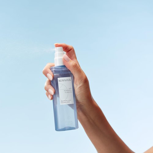 KERASILK Volumizing Spray | Enhances Volume & Body |Provides Weightless Conditioning & Detangling |With Heat Protection | For Limp, Flat Hair | 125ml