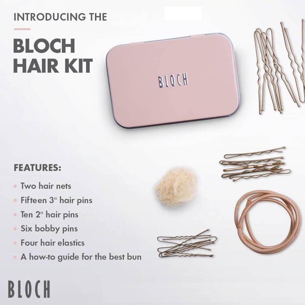 Bloch Unisex-Adult's Standard Hair Kit, Dark Brown, 1 Count (Pack of 1)