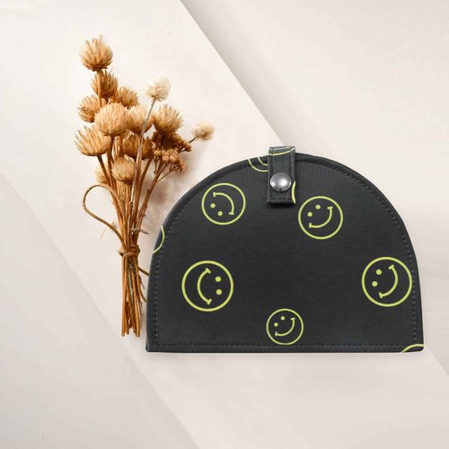 MESTOOTH Drawstring Makeup Bag Open Lay Flat,Large Capacity Cosmetic Bag For Women Purse With Compartments,Travel Toiletry Bag Accessories Organize (Green) (black)
