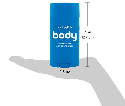 Body Glide Original Anti Chafing Stick Balm (2.5oz) and Body Glide For Her Anti Chafe Balm (1.5oz)