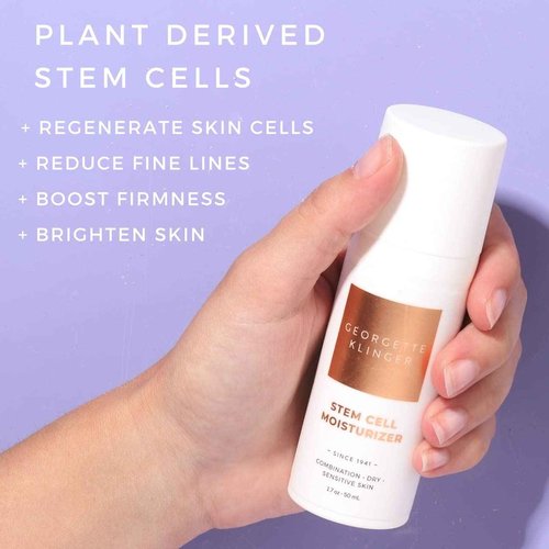 Stem Cell Moisturizer - Anti-Aging Facial Cream with Vitamin E, Hydrates, Boosts Cell Turnover, Improves Skin Elasticity to Visibly Reduce Lines, Dark Spots and Wrinkles - 1.7 oz by Georgette Klinger