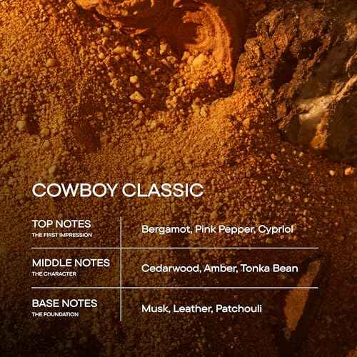 Harry's Cowboy Classic Men's Cologne - Woody Amber Scent - 1.7 fl oz - Notes of Bergamot, Cedarwood & Musk - Long-Lasting Eau de Parfum Men's Fragrance