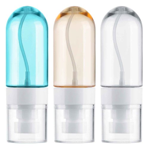 Gungtien Small Spray Bottle Travel Size,3 Pack 2oz Mini Travel Bottles Refillable Empty Plastic Containers Leak Proof for Perfume Toners Rose Water Cosmetics