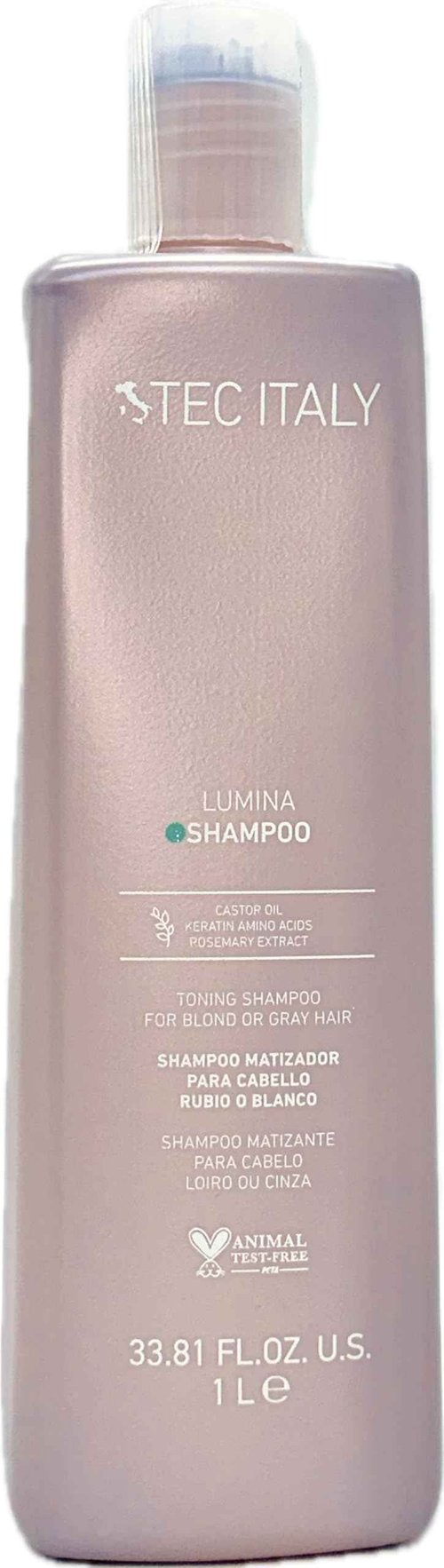 Tec Italy Lumina Shampoo for Blond and Gray Hair 1000ml/33.8oz