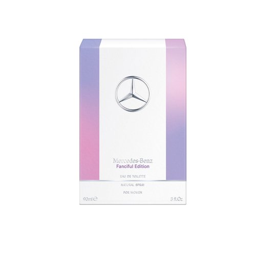 Mercedes Benz Fanciful Eau De Toilette Perfume Spray for Women - 3 Fl Oz - Parfum for Her - Citrus & Musky Scent - Luxury Long Lasting Fragrance with Notes of Mandarin, Rose & Amber wood