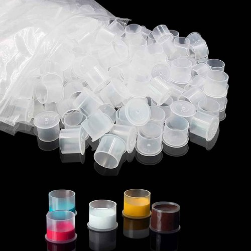Tattoo Ink Caps - SOTICA 1000pcs Tattoo Ink Cups with Base Mixed Size #11 Small #14 Medium #17 Large Plastic Tattoo Caps for Ink Tattoo Supplies (1000pcs Mixed)