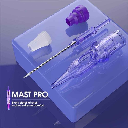 Mast Tattoo Pro Cartridges Needles Mixed Sizes 50Pcs Tattoo Ink Bottle 0.5oz Triple Black