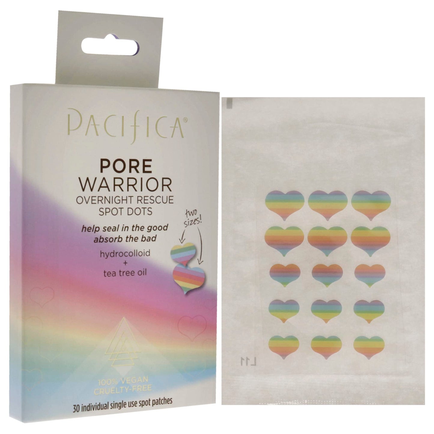 Pacifica Pore Warrior Overnight Rescue Spot Dots Dots Women 30 Pc