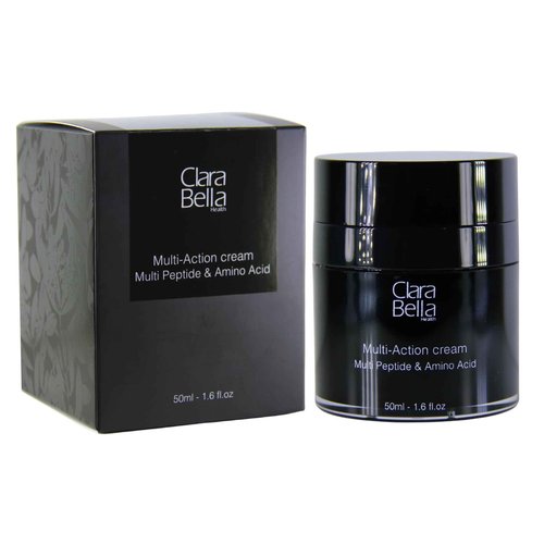 Clara Bella Health Multi-Action Facial Cream, for Dry Skin 1.6 fl oz, Multi Peptide & Amino Acid