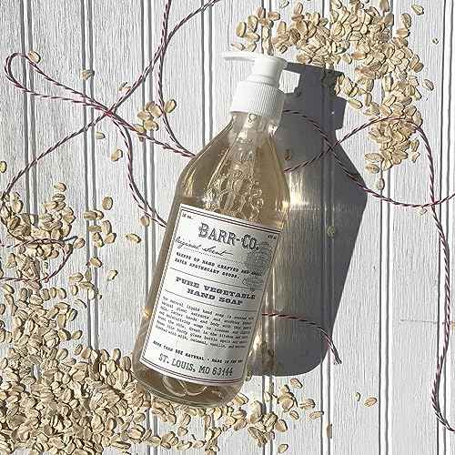 BARR-CO. Hand Soap ? Natural Liquid Soap with Oat, Vanilla & Vetiver, Moisturizing Vegan Formula for Bathroom & Kitchen, Original Scent 16fl oz