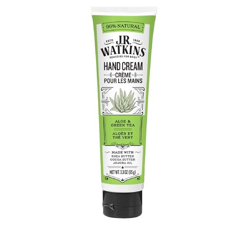 J.R. Watkins Body Cream, Aloe & Green Tea, 3.3-Ounce Tubes (Pack of 4)