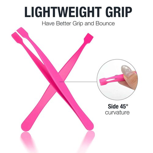 Lash Cluster Tweezers for DIY Individual Eyelash Clusters Tools with Case, Applicator for Mistake-Proof Artificial Lash Placement–Ergonomically Designed Handle Easy for beginner Blunt Design Safe Use